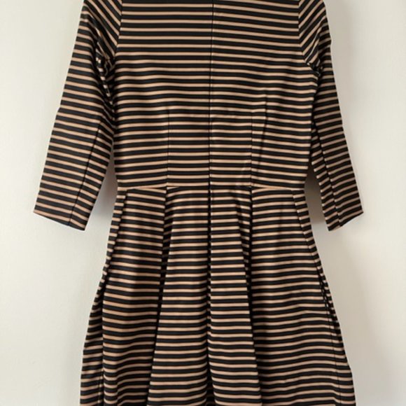 Gap Dress, Size 2, Navy & Camel Striped - Picture 2 of 4